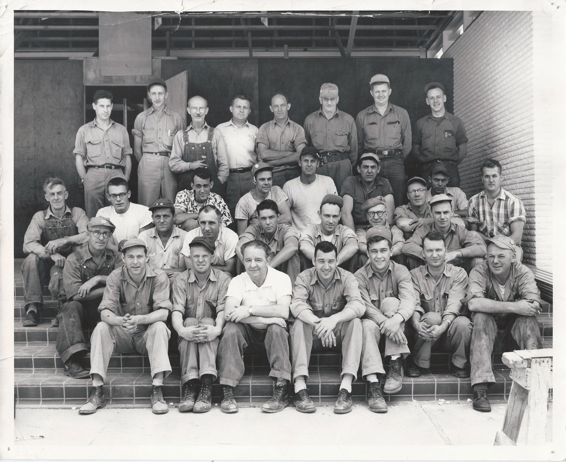 1954 Westphal & Co. crew at Parker Pen Arrow Park, Janesville, WI.